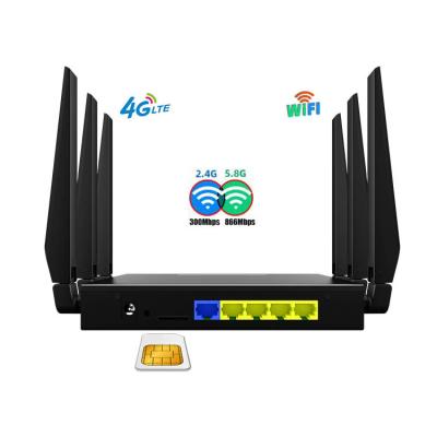 China 1200Mbps Cat4 Wireless Sim Card Unlocked Industrial WiFi Router With Metal Case for sale