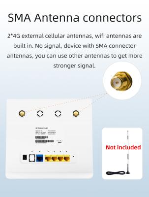 중국 듀얼 심 카드 슬롯 분리할 수 있는 셀룰러 안테나와 언로크된 4G LTE 모뎀 라우터 판매용