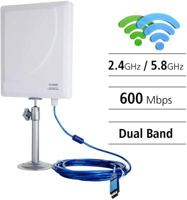China antena al aire libre de Wifi de la banda dual 5GHz, antena del aumentador de presión de la red de la FCC Wifi en venta
