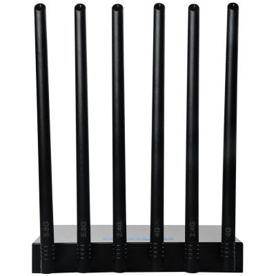 China Industrial 1200Mbps WiFi Router 6 Antenna Wireless 4G LTE Router for sale