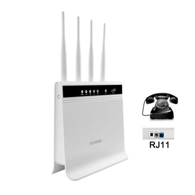 China Dual Band External Antenna Wireless Router 300mbps With LAN RJ11 Port for sale