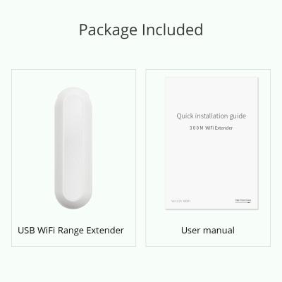 China 2.4G Tuoshi USB Wifi Range Extender 802.11n 300Mbps Wifi Repeater for sale