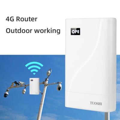 China Outdoor 4G LTE CPE CAT4 Router With POE Adapter for sale