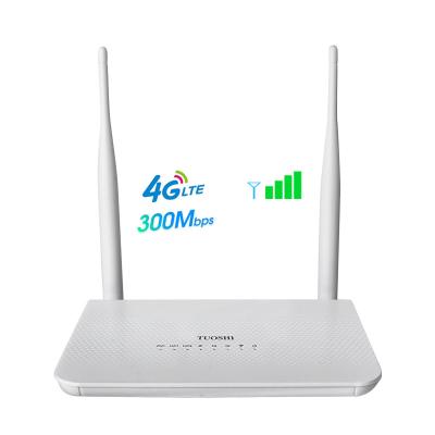 China Destrave Wifi 4G LTE Sim Router Cat 4 2.4GHz 300mbps com Lan Port à venda