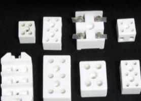 China White 2 Or 3 Pole 24A Steatite Ceramics Terminal Block Connector Insulators for sale