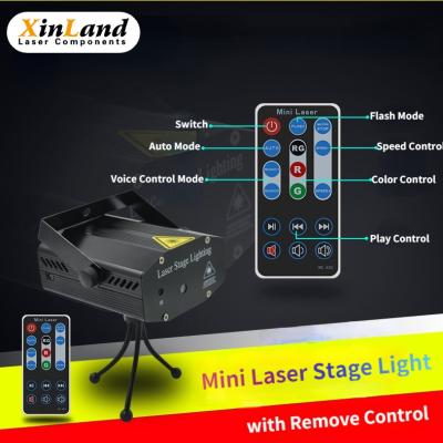 China Mini Laser Stage Light Projector with Remove Control, Laser Lights DJ Disco Stage Light for Home Party for sale