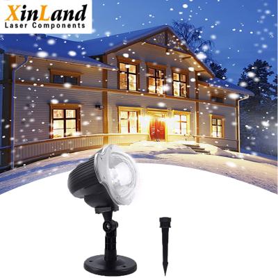 China O feriado exterior interno do floco de neve do ABS ilumina a luz branca de controle remoto da noite da neve à venda