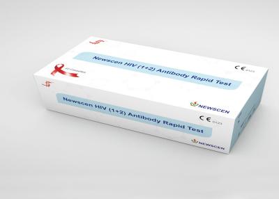 China Home One Step Fingertip Specimens 1+2 HIV Rapid Test Kit for sale