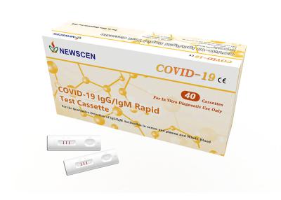 China Colloidal Gold Screening 10uL Serum Plasma Coronavirus Test Kit for sale