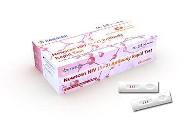 China TUV 3 Line Patented 100ul Plasma Sample HIV Rapid Test Kit for sale