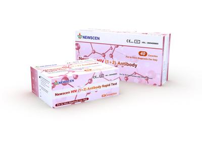 China ISO Ambient Storage 40 Kits HIV Rapid Test Cassette for sale