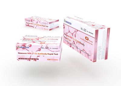 China Fingertip 40uL Serum Plasma AIDS Rapid Test Cassette for sale
