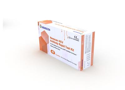 China 40 casetes 24 meses de HCV de los anticuerpos de la hepatitis de equipo rápido de la prueba en venta