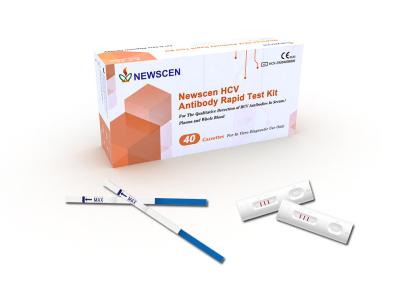 China FDA Home Use 40 kits One Step HCV Rapid Test Cassette for sale