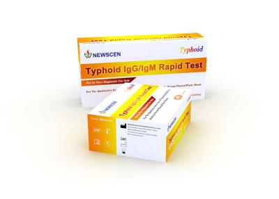 China Colloidal Gold ISO Whole Blood Typhoid IgG IgM Rapid Test for sale