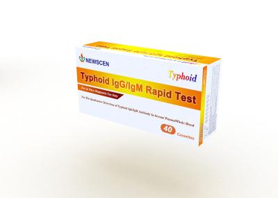 China Infectious Disease 30ul Plasma Typhoid IgG IgM Rapid Test for sale
