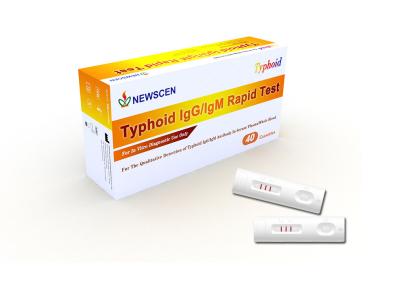 China ISO 15min Qualitative Detection Plasma Typhoid IgG IgM Rapid Test for sale