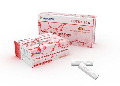 China Casete rápido de la prueba Coronavirus AG del uso en el hogar 15min del TUV en venta