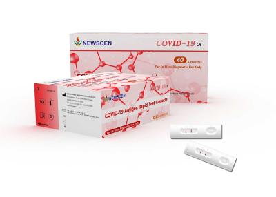 China Casete rápido nasal de la prueba COVID-19 AG de la esponja de la esponja de la garganta en venta