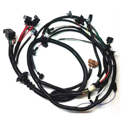 China JAE Connector Motorcycle Wire Harness Assembly 4AWG-28AWG Alkali Resistant for sale