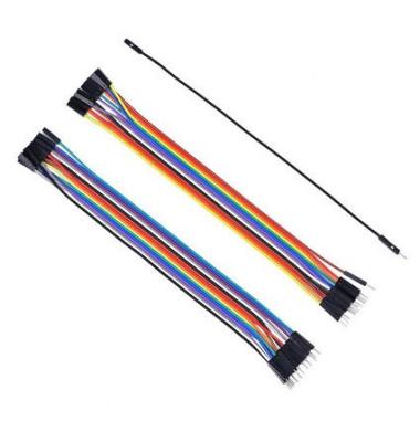 China 40p Flat Ribbon Male To Female DuPont Cable 2.54mm Pitch Breadboard Jumpers for sale