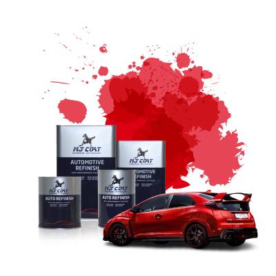 China Low Odor Concentration Auto Base Coat Protection Metallic Red Car Paint en venta