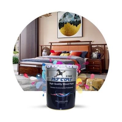 China Anti Scratch Polyester PU Wood Paint Non Yellowing Polyurethane Paint For Exterior Wood for sale