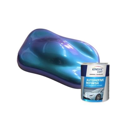 Chine Peinture automobile acrylique caméléon 1K bon couvrant la peinture de voiture bleue caméléon à vendre