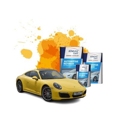 China ODM UV Resistant Clear Coat Automotive High Fullness Metallic Orange Paint For Cars for sale