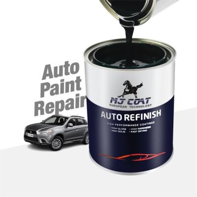 China Acryl Polyurethaan Autolak Refinish Matt Black Automotive Pearl Paint Te koop