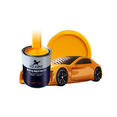 China High Gloss Automotive Top Coat Paint Satin Car Paint Peach Auto Painting for sale