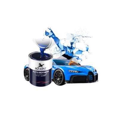 China Polyurethane Resin Automotive Top Coat Paint Touch Up Silver Car Spray Paint Te koop