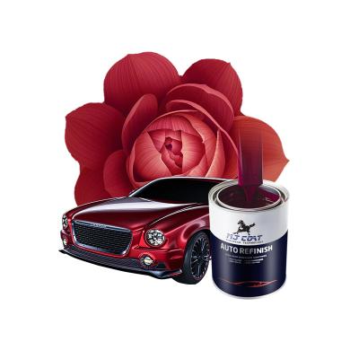 China Cool Storage Automotive Finish Paint Red Color Preference Glossy Finish for sale