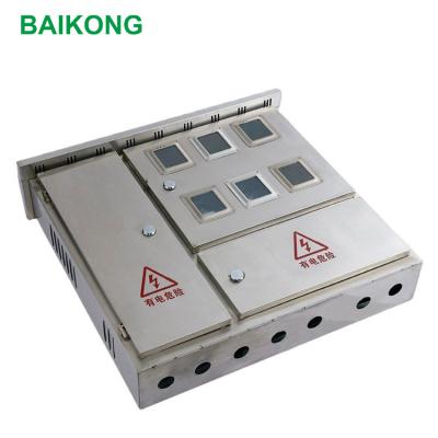 China 400A 6 Bit AC 3 Phase Meter Box Enclosure Rainproof Dust Proof for sale