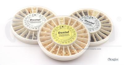 Chine Courrier dentaire plaqué d'or de vis pour la thérapie dentaire/traitement dentaire à vendre