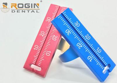China Dental Aluminium finger ruler Endodontic Materials ring for measure Gauge for sale