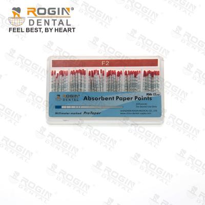 China El F2 02 Endodontic afila puntos de papel absorbentes en venta