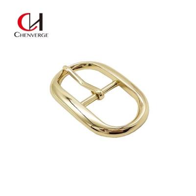 China Brass Oval Center Bar Belt Buckles Thickness 5mm Anti Erosion for sale