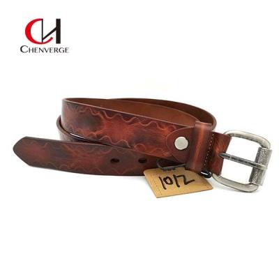 China Antiwear Practical Braided Leather Belt For Men Multiscene With Pin Buckle for sale