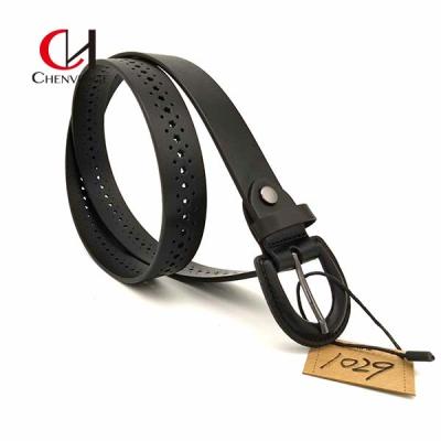 China Multicolor Soft Leather Black Belt Womens Antiwear Cowhide Material for sale