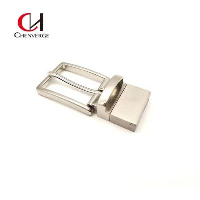 China OEM Zinc Alloy Reversible Belt Buckles Replacement Thickness 5mm for sale