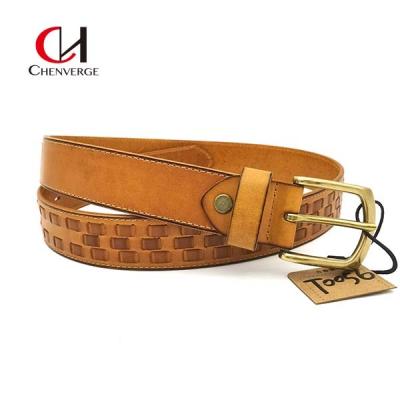 China Multipurpose Mens Woven Leather Belt Womens Unisex Practical Durable for sale
