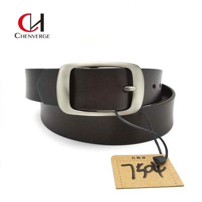 China ODM Multicolor Genuine Leather Brown Belt With Pin Buckle Wear Resistant for sale