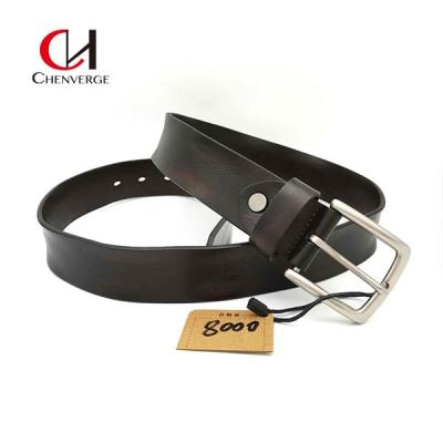 China Durable Mens Genuine Leather Belt Width 3.8cm Antiwear Multipurpose for sale