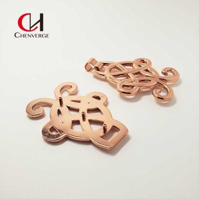 China Hollow Design Antirust Rose Gold Belt Buckle , Multipurpose Leather Belt Parts for sale
