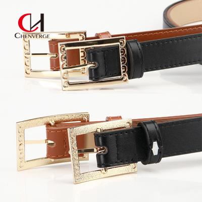 China Cowhide Leather Waist Belt Ornament Zinc Alloy Multi Color Casual Suit Wind Decoration for sale