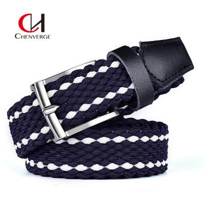 China Female Plaid Woven Cloth Belt Retro Hand Grey Blue And Black Color for sale