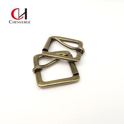 China Square Roller Belt Buckle Zinc Alloy Retro Imitation Copper Color Changeable Te koop