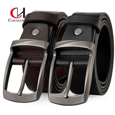 China Smooth Strap Standard Size Genuine Leather Belt 95cm Length For Business Meeting for sale