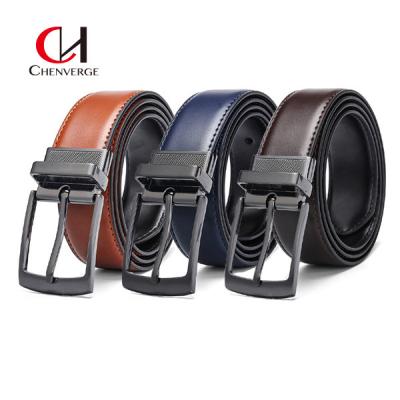 China Wearable Leather Men'S Business Belt With Reversible Buckle for sale